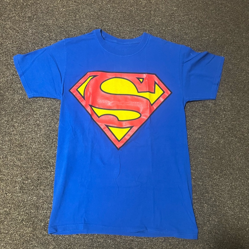 Blue Superman Logo T-Shirt